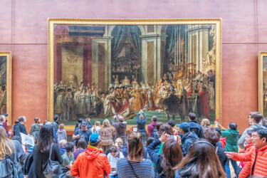 Large Painting at the Louvre 摄影 标题为“Large Painting at t…” 由Richard Silver, 原创艺术品, 数码摄影