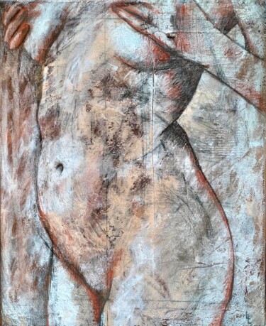 Fraction de corps Peinture intitulée "Fraction de corps" par Lucas Ledran, Œuvre d'art originale, Acrylique Monté sur Châssis en bois