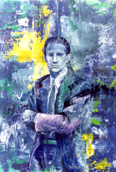 Painting titled "Essere apparenza" by Luro, Original Artwork, Acrylic Mounted on Wood Stretcher frame