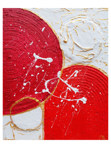 Painting titled "The Circle" by Tanya Silva, Original Artwork, Acrylic Mounted on Wood Stretcher frame