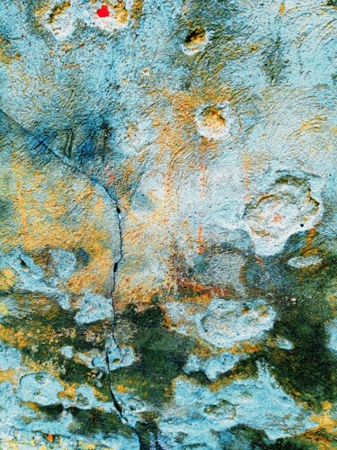 Arte digitale intitolato "Astratto su muro" da Peppeluciani, Opera d'arte originale, Fotografia manipolata
