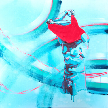 Painting titled "the intricacy of li…" by Alesia Daronichava, Original Artwork, Acrylic Mounted on Wood Stretcher frame