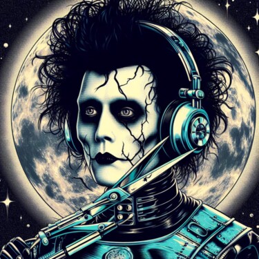 Digital Arts titled "Edward Scissorhands…" by Otis Porritt, Original Artwork, 2D Digital Work