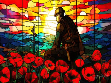 数字艺术 标题为“Soldier Memorial -…” 由Sykart Designs, 原创艺术品, AI生成的图像