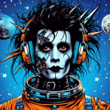 Digital Arts titled "Edward Scissorhands…" by Otis Porritt, Original Artwork, 2D Digital Work