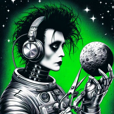 Digital Arts titled "Edward Scissorhands…" by Otis Porritt, Original Artwork, 2D Digital Work
