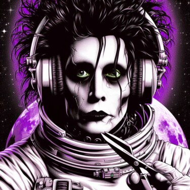 Digital Arts titled "Edward Scissorhands" by Otis Porritt, Original Artwork, 2D Digital Work
