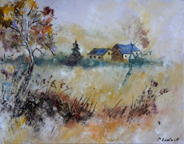 Peinture intitulée "My countryside 5423" par Pol Ledent, Œuvre d'art originale, Huile Monté sur Châssis en bois