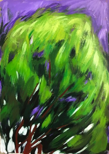 Peinture intitulée "''Tree''" par Raffi Ghazaryan, Œuvre d'art originale, Acrylique