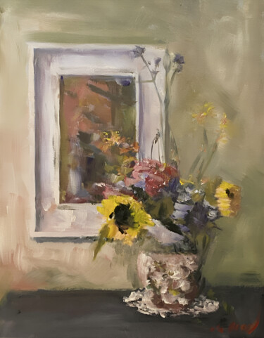 Peinture intitulée "Below The Rose" par William Oxer, Œuvre d'art originale, Huile