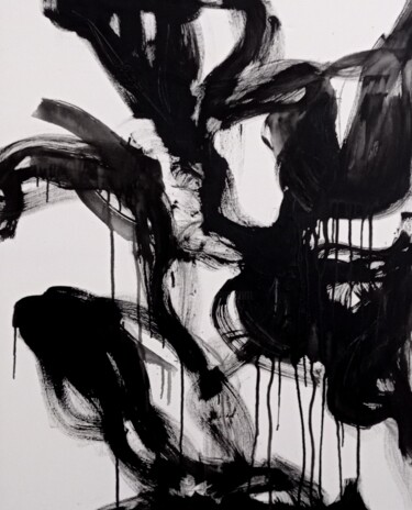 Painting titled "Shadows series" by Olena Karpenko, Original Artwork, Acrylic Mounted on Wood Stretcher frame