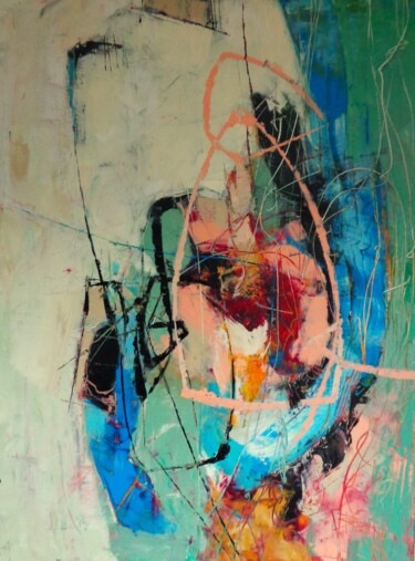 Peinture intitulée "LOOP VI" par Sonja Brzak, Œuvre d'art originale, Huile