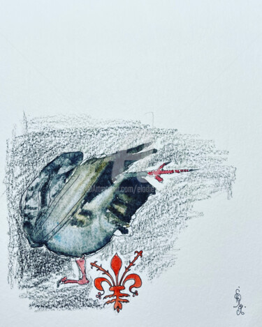 ''The Story of twist, 2'' (Original)(Florence, Italia) 绘画 标题为“''The Story of twis…” 由Elodie M. Richard, 原创艺术品, 水彩