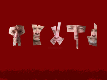 Digital Arts titled "Five Faces" by Gee Shepherd, Original Artwork, 2D Digital Work