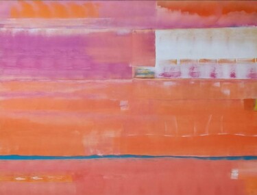 제목이 "New place"인 미술작품 Sylvie Rumo로, 원작, 아크릴 나무 들것 프레임에 장착됨