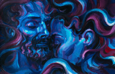 "Hiding in your higs" başlıklı Tablo Anna Lazar tarafından, Orijinal sanat, Akrilik Ahşap Sedye çerçevesi üzerine monte edil…