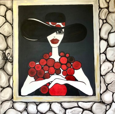 Painting titled "GIRL CHIC" by Loredana Lolo Gianolio, Original Artwork, Acrylic