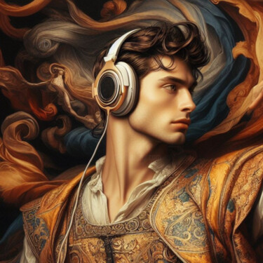MusicLovers.I. Arts numériques intitulée "MusicLovers.I." par Artportal1618, Œuvre d'art originale, Image générée par l'IA