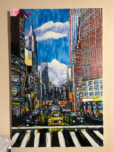 Peinture intitulée "New York" par David Marchal, Œuvre d'art originale, Acrylique Monté sur Châssis en bois
