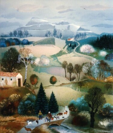 Peinture intitulée "L'APPROCHE DE L'HIV…" par Bernard Ambielle, Œuvre d'art originale, Huile