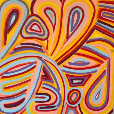 Peinture intitulée "Love Life le pastel" par Philippe Combis (PhilIppe CBS), Œuvre d'art originale, Acrylique
