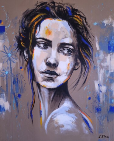 Peinture intitulée "Cécile" par Sébastien Klein, Œuvre d'art originale, Acrylique Monté sur Châssis en bois