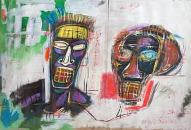 Painting titled "" passé dans la mai…" by Sam Keusseyan, Original Artwork, Acrylic