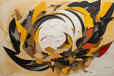 Digitale Kunst getiteld "Rounding the future" door Simon Dara, Origineel Kunstwerk, AI gegenereerde afbeelding
