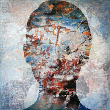Jasper Painting titled "Jasper" by Karin Vermeer, Original Artwork, Manipulated Photography Mounted on Aluminium