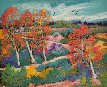 绘画 标题为“Provence en automne…” 由Milorv, 原创艺术品, 油