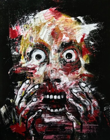 Holy shit Painting titled "Holy shit" by Vaxo Lang, Original Artwork, Acrylic