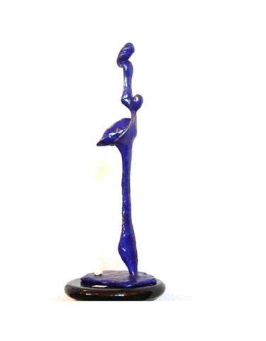 Escultura intitulada "Coeur de rouille..." por Alain Berche, Obras de arte originais, Metais