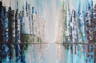 Pittura intitolato "Whinter touch of Ci…" da Małgorzata Siepiela, Opera d'arte originale, Acrilico