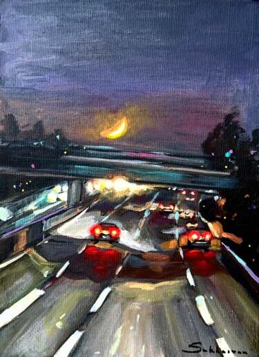 "Los Angeles Citysca…" başlıklı Tablo Victoria Sukhasyan tarafından, Orijinal sanat, Akrilik
