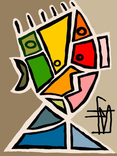 数字艺术 标题为“Ta0” 由Franck Vidal, 原创艺术品, 数字油画