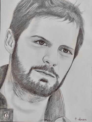 图画 标题为“Hugo becker” 由Cecile Lenam, 原创艺术品, 铅笔