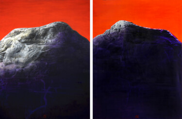 Peinture intitulée "Twins, diptych, 147…" par Volodymyr Byzov, Œuvre d'art originale, Huile Monté sur Châssis en bois
