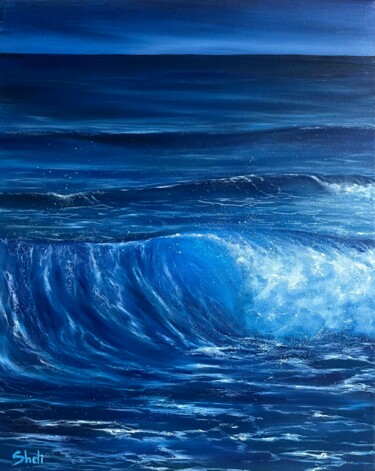 Peinture intitulée "«The depth of my so…" par Alina Shelest, Œuvre d'art originale, Huile