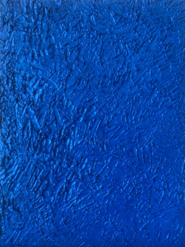 Homages to Yves Klein .Blue Monochrome Abstraction Lazurite Pittura intitolato "Homages to Yves Kle…" da Marina Gorbachova, Opera d'arte originale, Olio