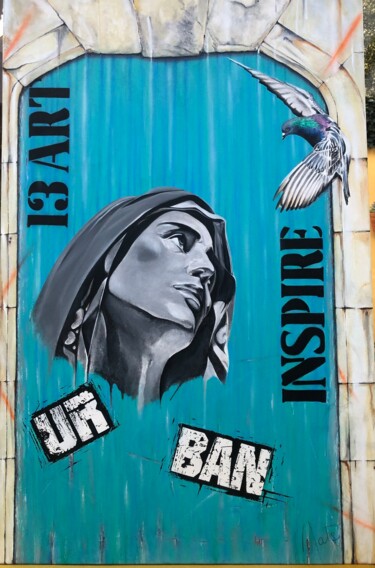 Peinture intitulée "Ur Ban Inspire" par Mate13, Œuvre d'art originale, Acrylique Monté sur Châssis en bois