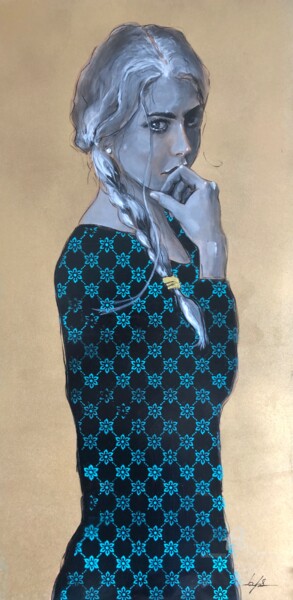 Peinture intitulée "And now I realise I…" par Iconbys, Œuvre d'art originale, Acrylique Monté sur Châssis en bois