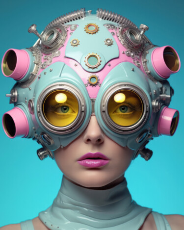 数字艺术 标题为“Lilou 1” 由Jean Luc Michon, 原创艺术品, AI生成的图像