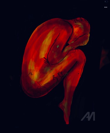 绘画 标题为“EDM ( EmDaMi )” 由Aleksandr Shepelev, 原创艺术品, 中性笔