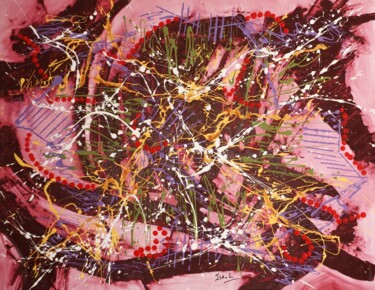 Peinture intitulée "N° 70.38 Profondeur" par Isa-L, Œuvre d'art originale, Acrylique Monté sur Châssis en bois