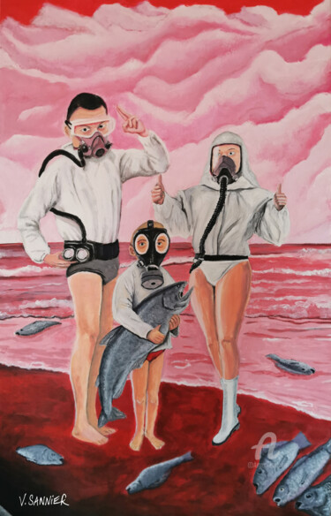 Peinture intitulée "Demain nous apparti…" par Valentin Sannier, Œuvre d'art originale, Acrylique