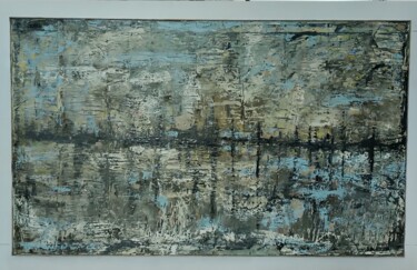 Pittura intitolato "Paesaggio 2" da Guido Guzzo, Opera d'arte originale, Smalto