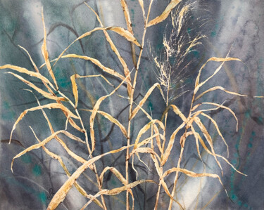 Plants Painting Wildflowers Fleurs 绘画 标题为“Plants Painting Wil…” 由Lolita Ros, 原创艺术品, 水彩