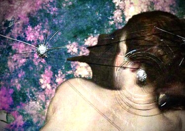印花与版画 标题为“Vénus aux petits ve…” 由Marcelle Delacité, 原创艺术品, 数字油画