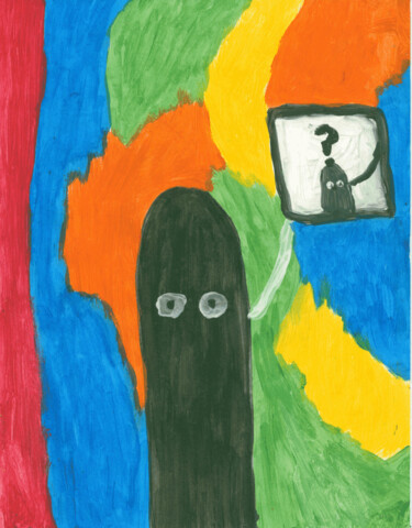 Painting titled "Nob" by Equal Page, Original Artwork, Acrylic