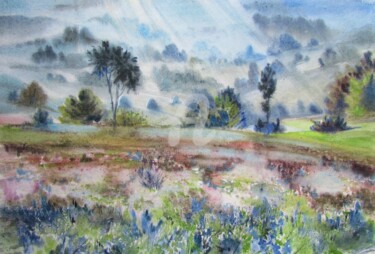 Painting titled "Matin" by Olena Polovna, Original Artwork, Watercolor